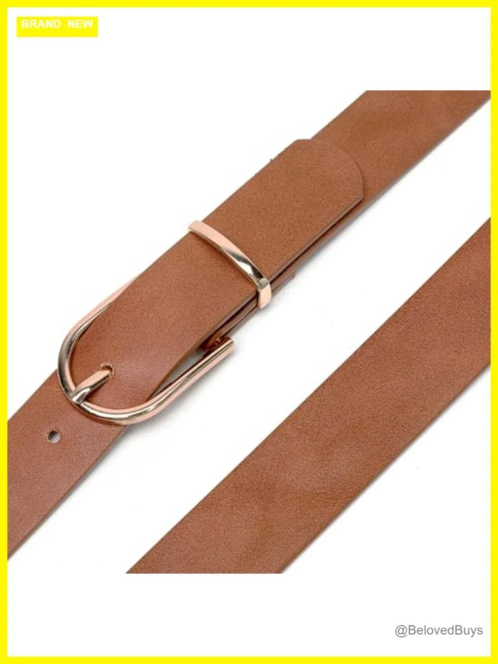 Faux Leather Women's Belt - Classic Chic Belt for Jeans & Dresses